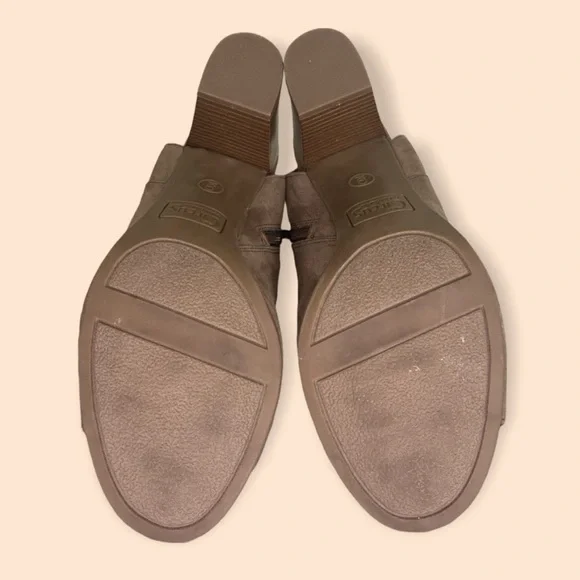Circus by Sam Edelman Edna Taupe Peep Toe Bootie Shoes Size 9 - Picture 6 of 7